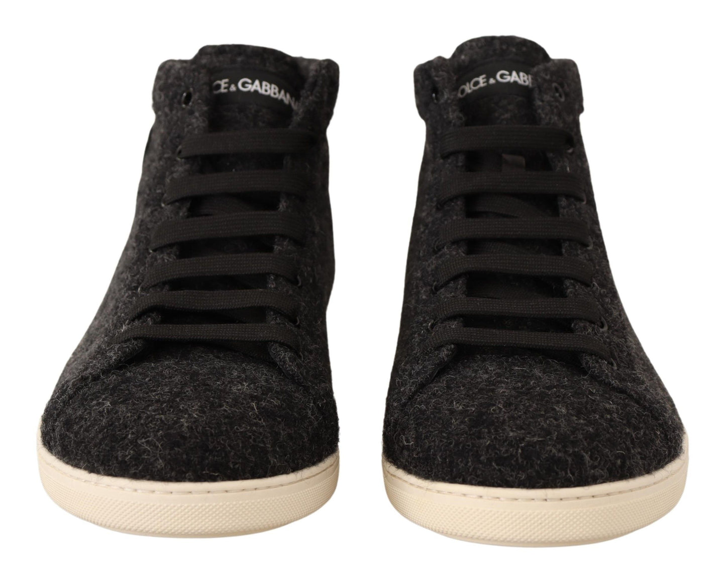 Dolce & Gabbana Elegant High Top Cotton/Wool Sneakers