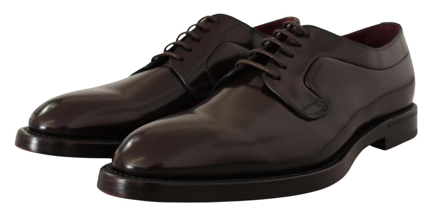 Dolce & Gabbana Elegant Leather Derby Dress Shoes