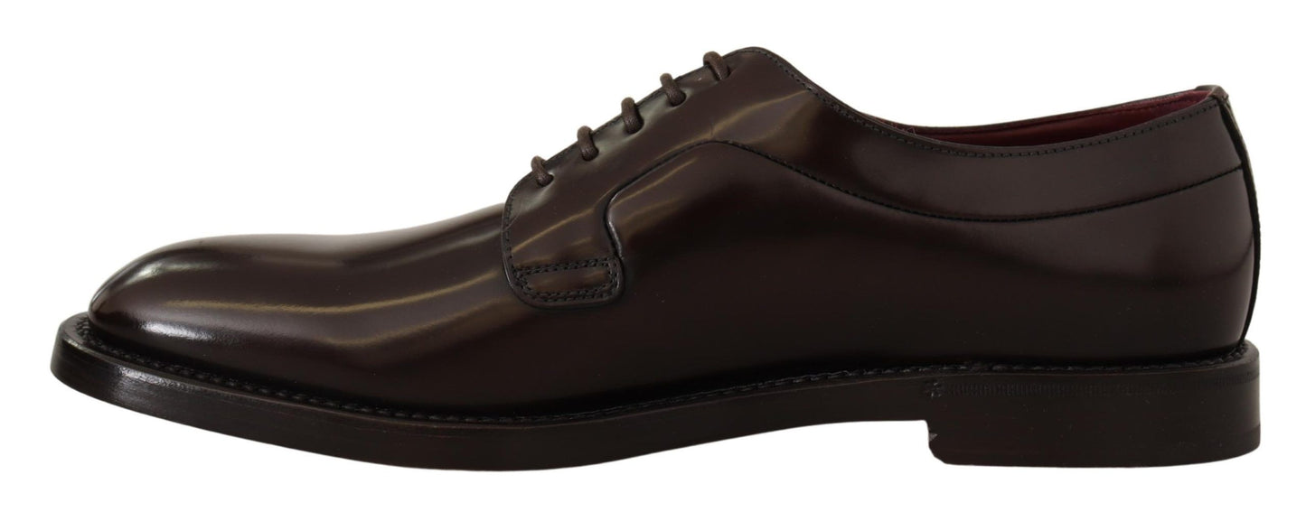 Dolce & Gabbana Elegant Leather Derby Dress Shoes