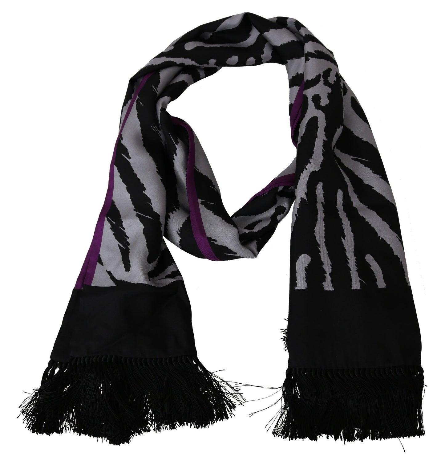 Dolce & Gabbana Elegant Silk Scarf in Black - Timeless Accessory