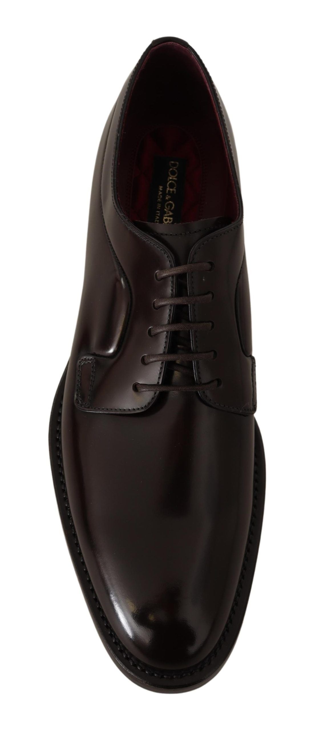 Dolce & Gabbana Elegant Leather Derby Dress Shoes