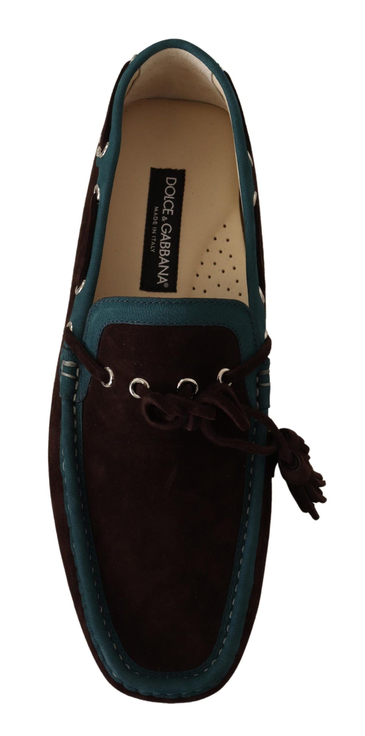 Dolce & Gabbana Elegant Leather and Suede Loafers