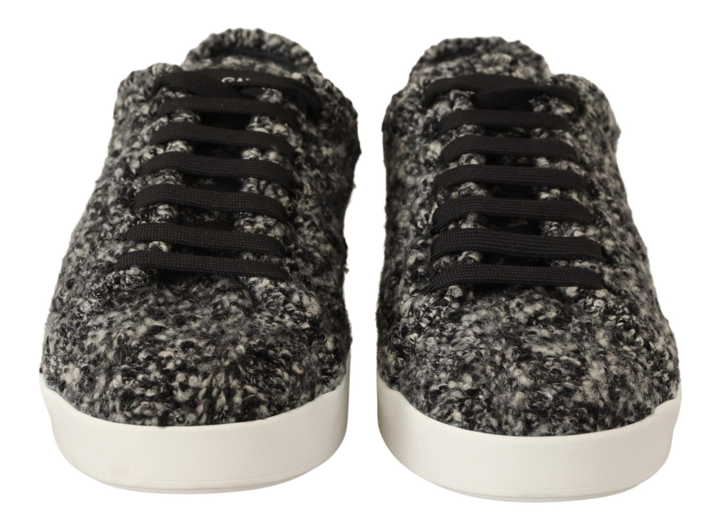 Dolce & Gabbana Elegant Monochrome Wool Blend Sneakers