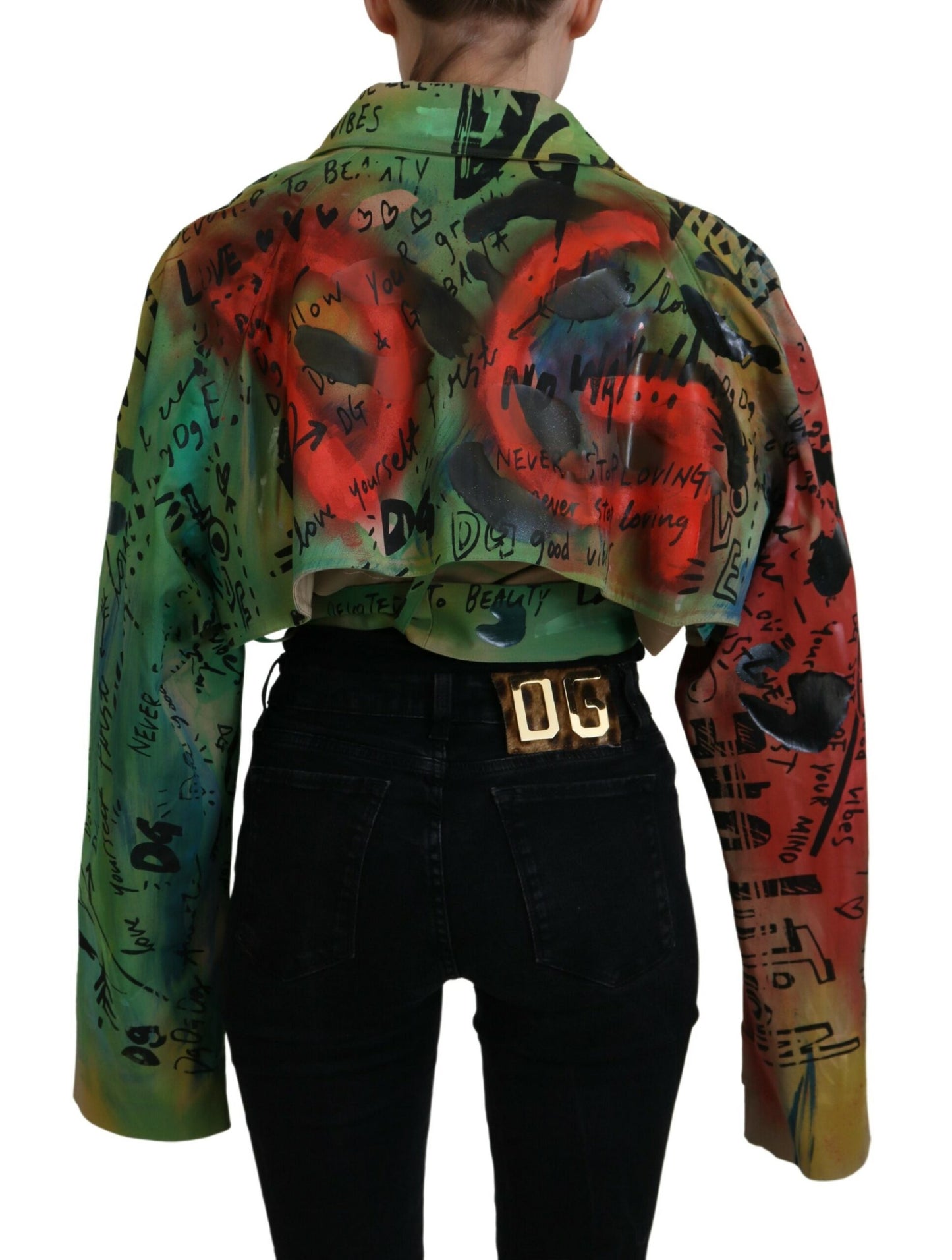 Dolce & Gabbana Elegant Multicolor Cropped Jacket