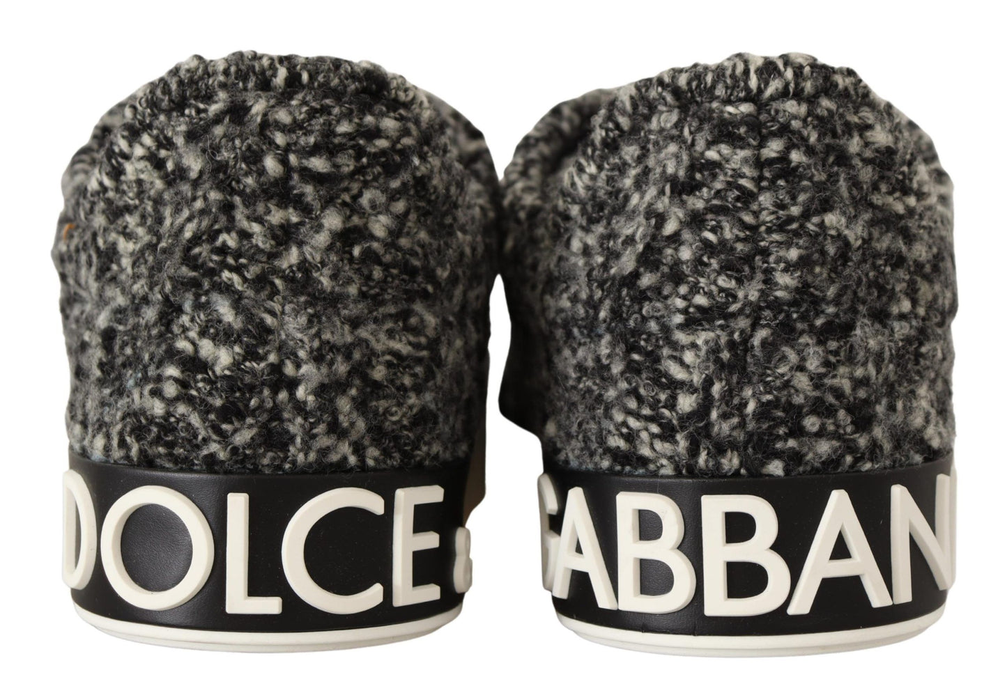 Dolce & Gabbana Elegant Monochrome Wool Blend Sneakers