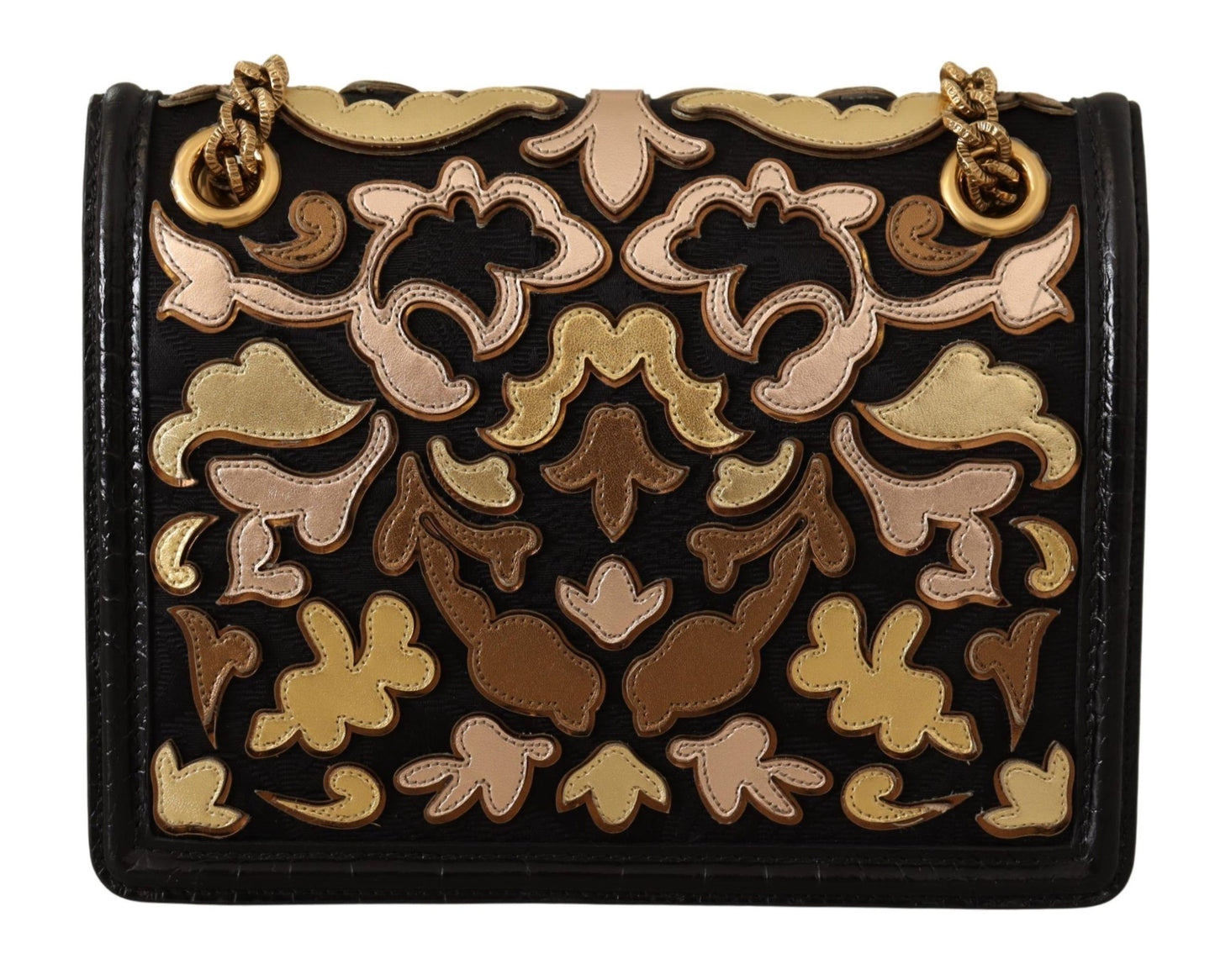 Dolce & Gabbana Chic Devotion Gold & Black Shoulder Bag