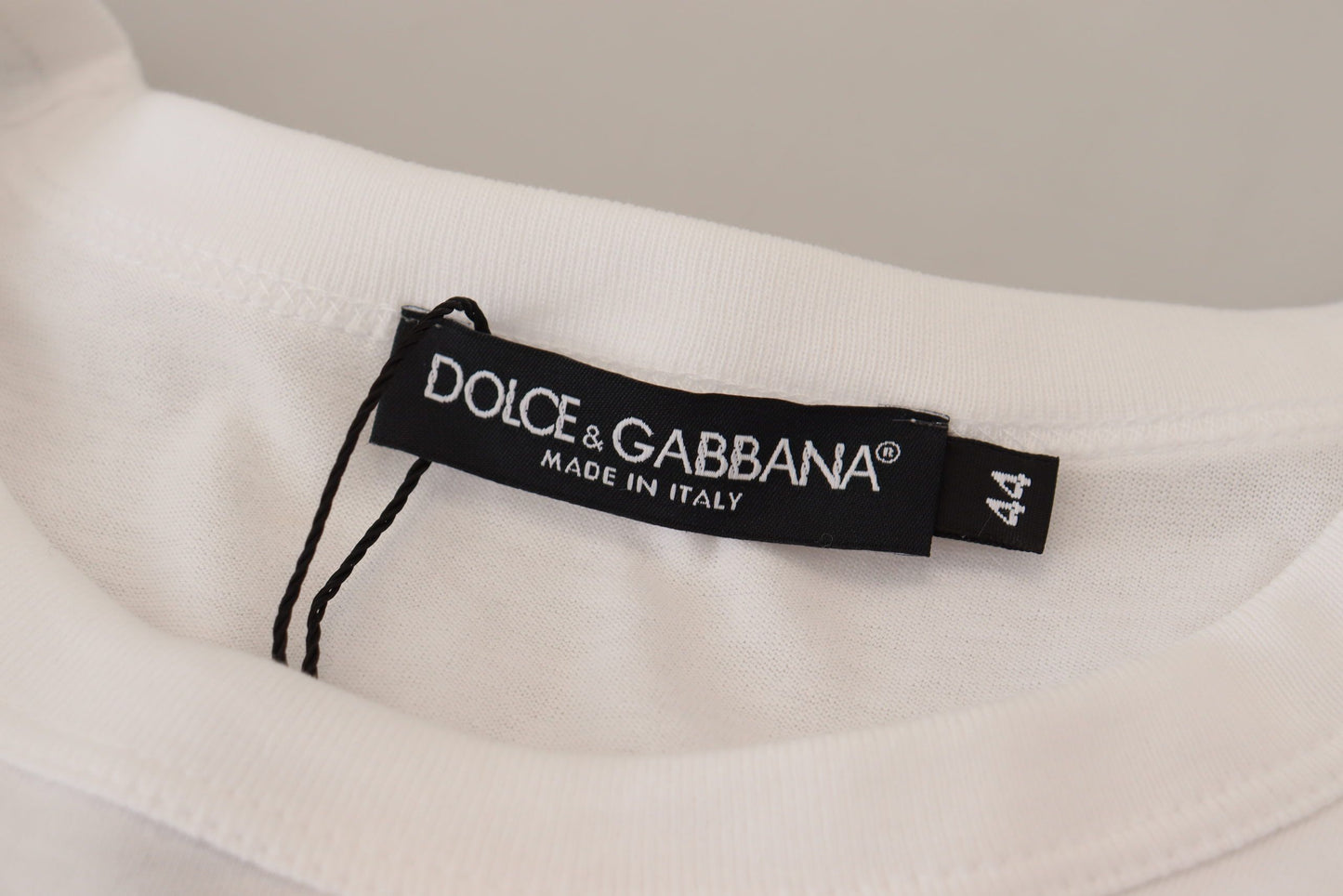 Dolce & Gabbana Regal Bee Embroidered Cotton Tee