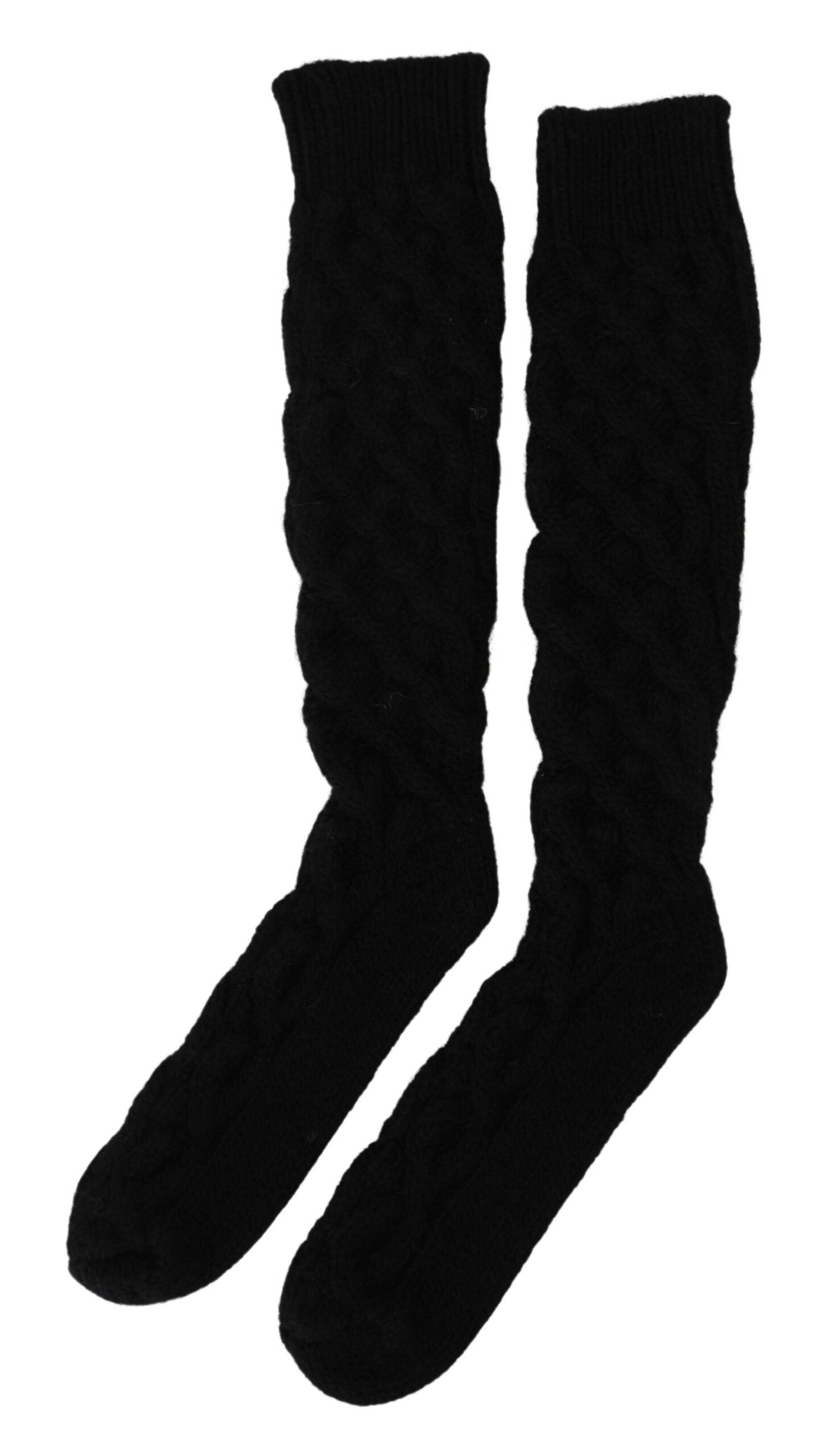 Dolce & Gabbana Chic Over-the-Calf Woolen Socks