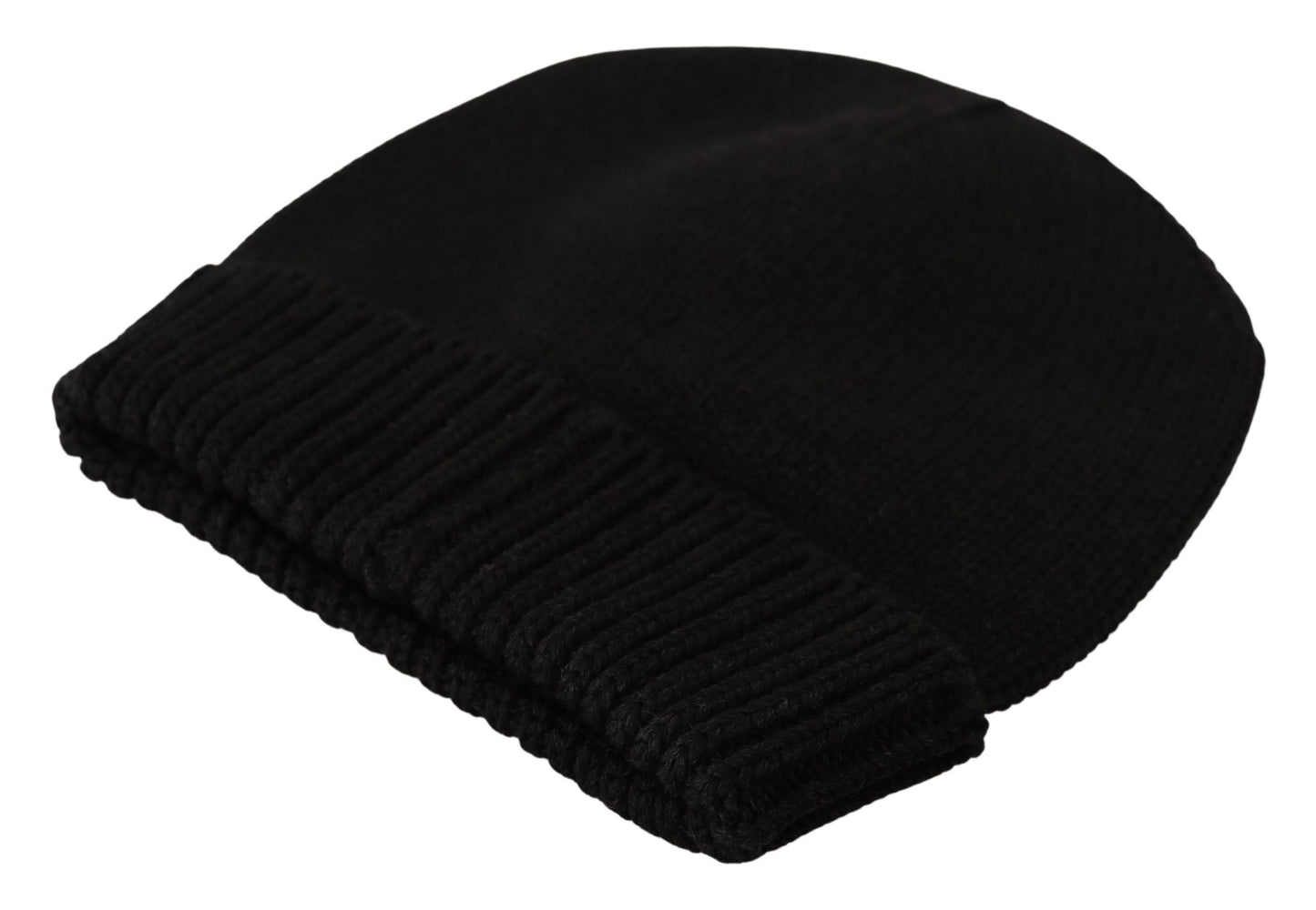 Dolce & Gabbana Elegant Dark Gray Virgin Wool Beanie