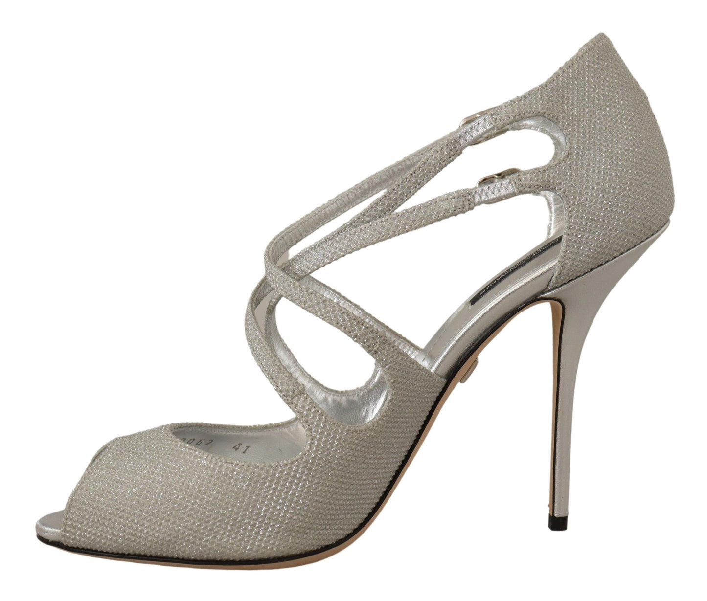 Dolce & Gabbana Elegant Silver Bette High-Heel Sandals