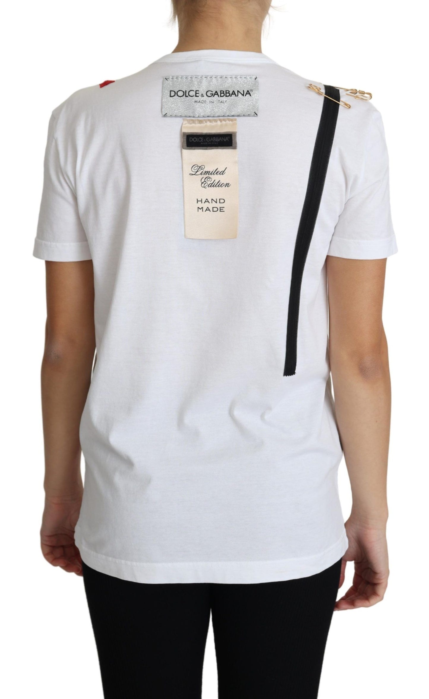 Dolce & Gabbana Limited Edition Chic White Cotton Tee