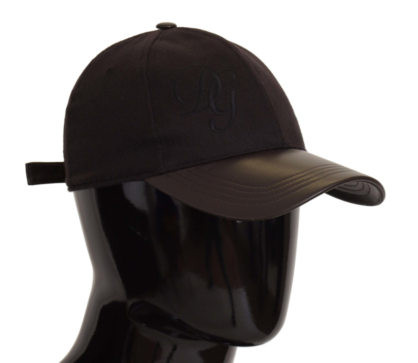 Dolce & Gabbana Elegant Cashmere-Leather Baseball Hat