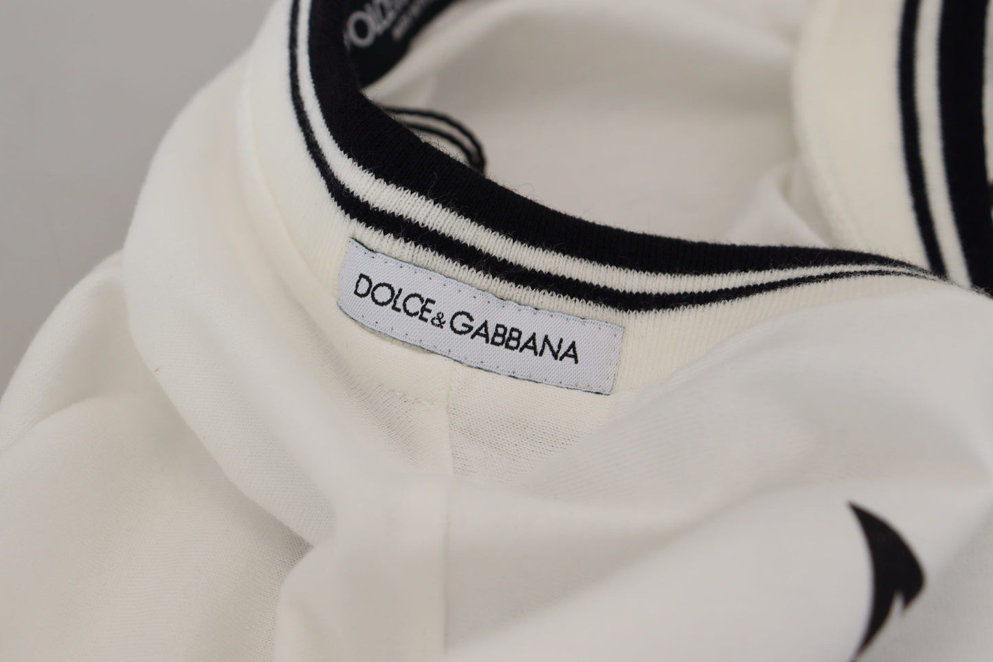 Dolce & Gabbana Elegant Star-Printed Crew Neck Tee