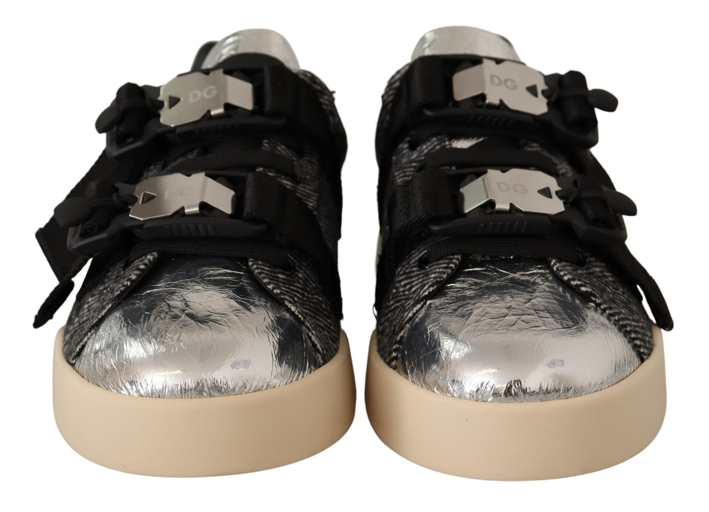 Dolce & Gabbana Elegant Silver Low Top Casual Sneakers