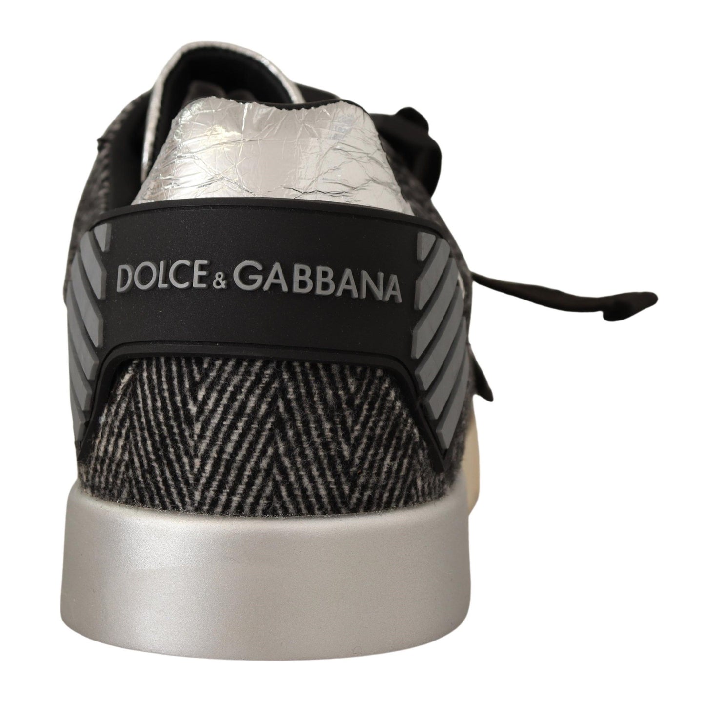 Dolce & Gabbana Elegant Silver Low Top Casual Sneakers