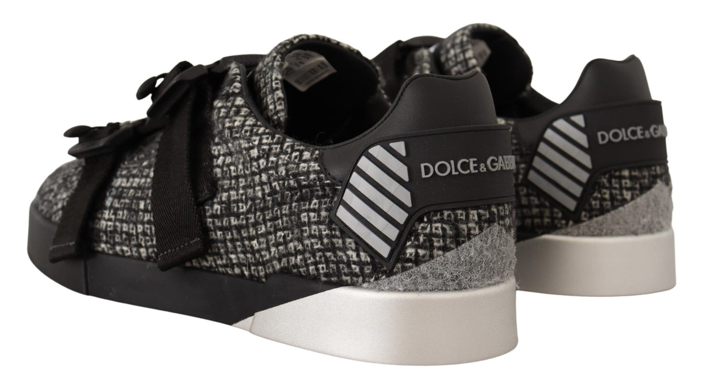 Dolce & Gabbana Elegant Low Top Casual Sneakers in Black