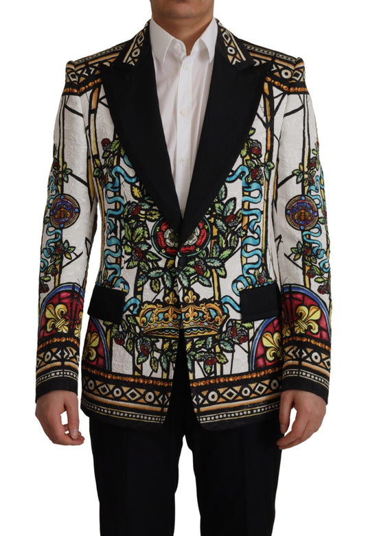 Dolce & Gabbana Napoleon Print Single-Breasted Jacket