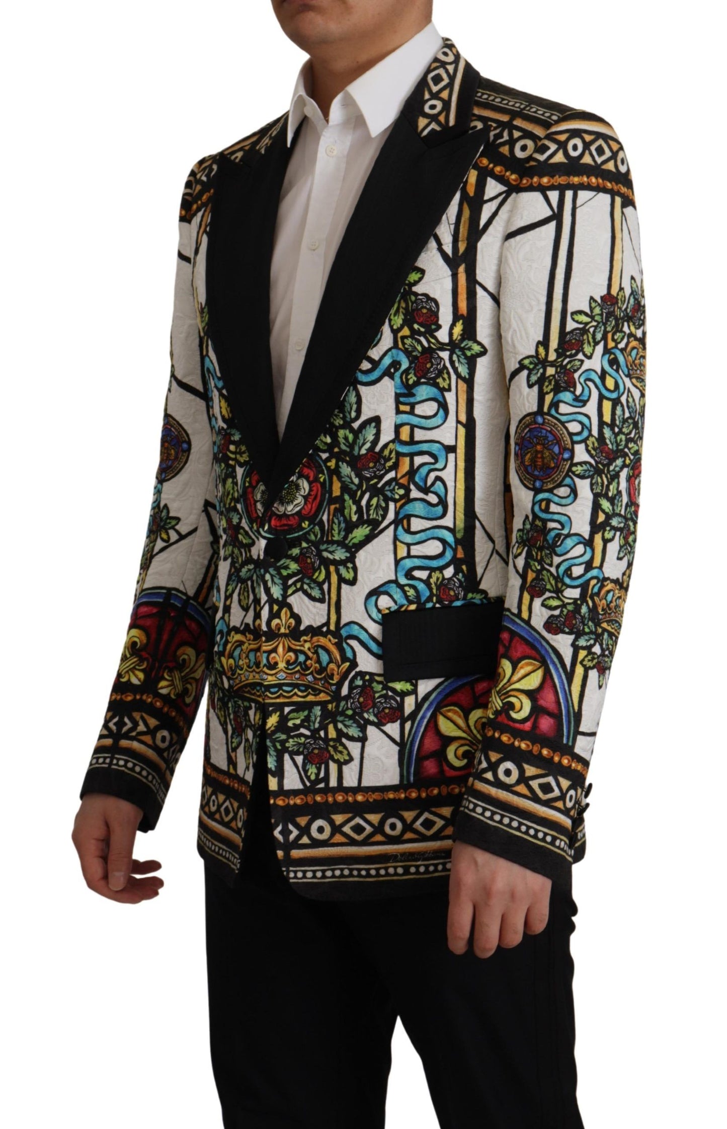 Dolce & Gabbana Napoleon Print Single-Breasted Jacket