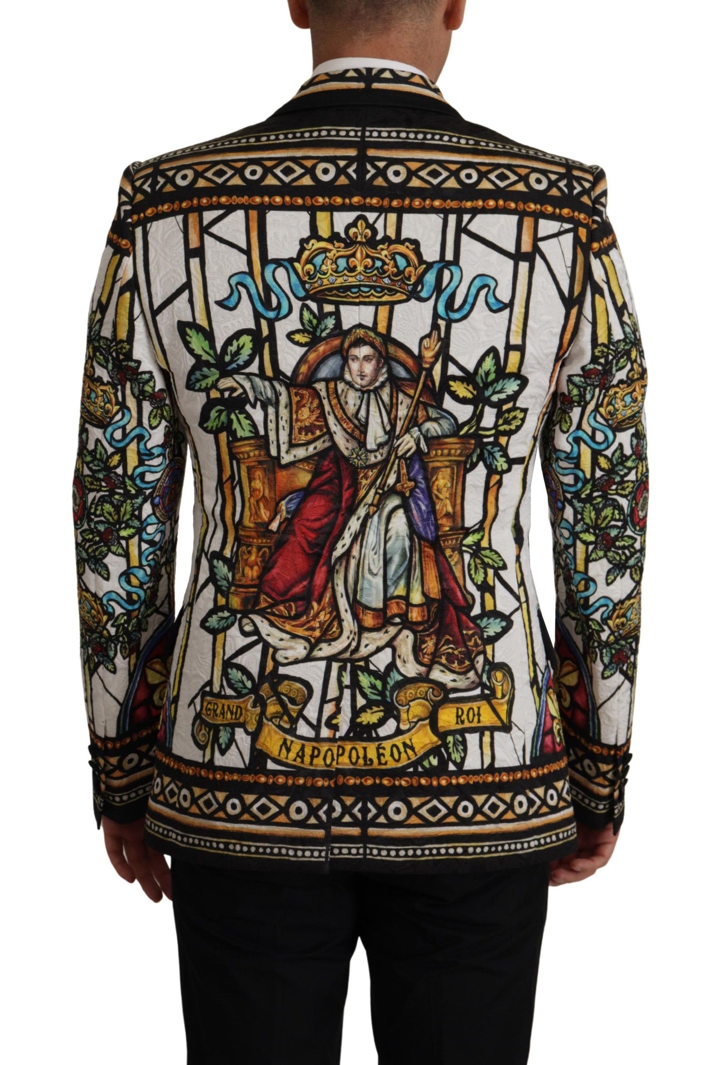 Dolce & Gabbana Napoleon Print Single-Breasted Jacket