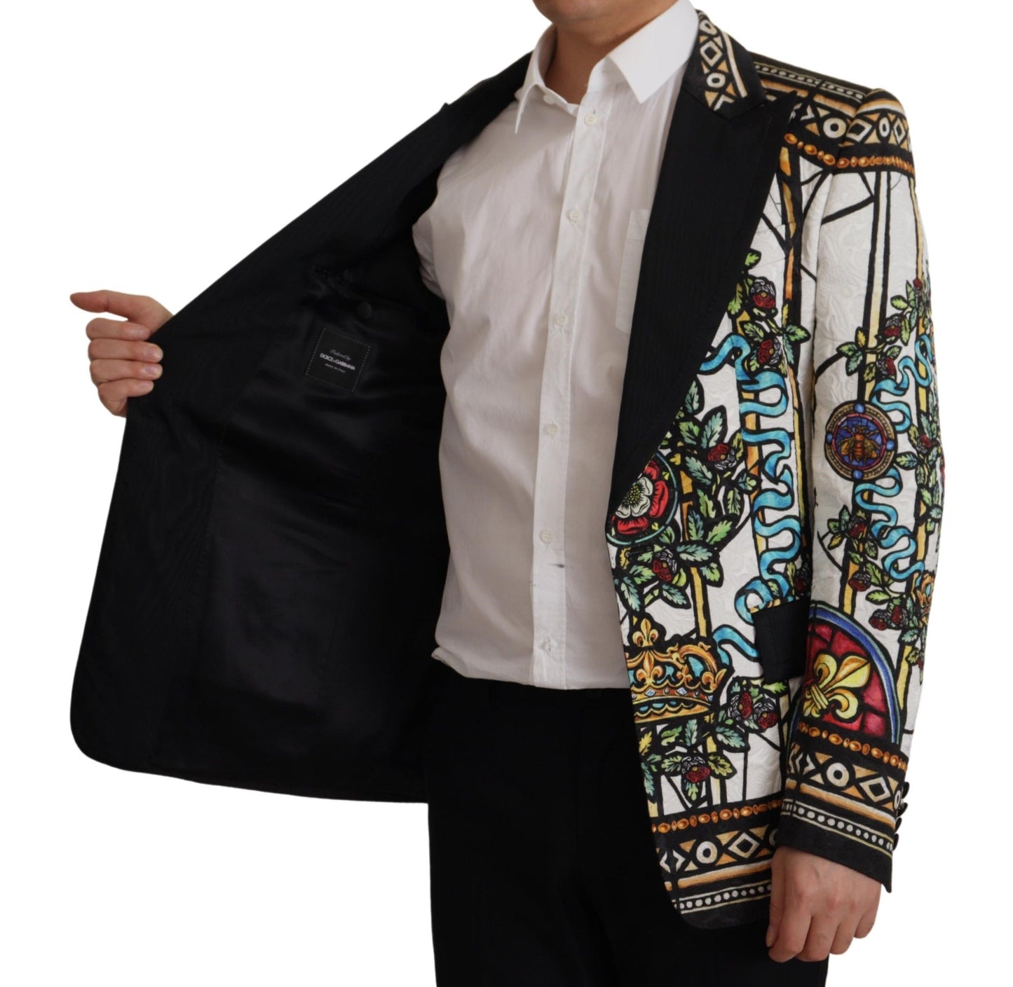 Dolce & Gabbana Napoleon Print Single-Breasted Jacket