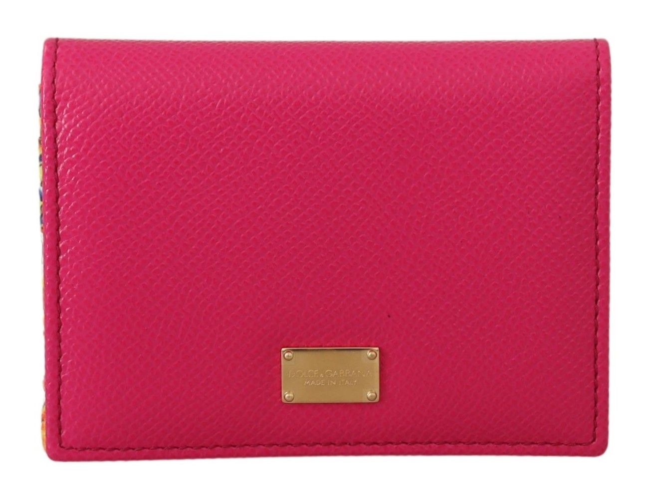 Dolce & Gabbana Elegant Pink Leather Bifold Wallet