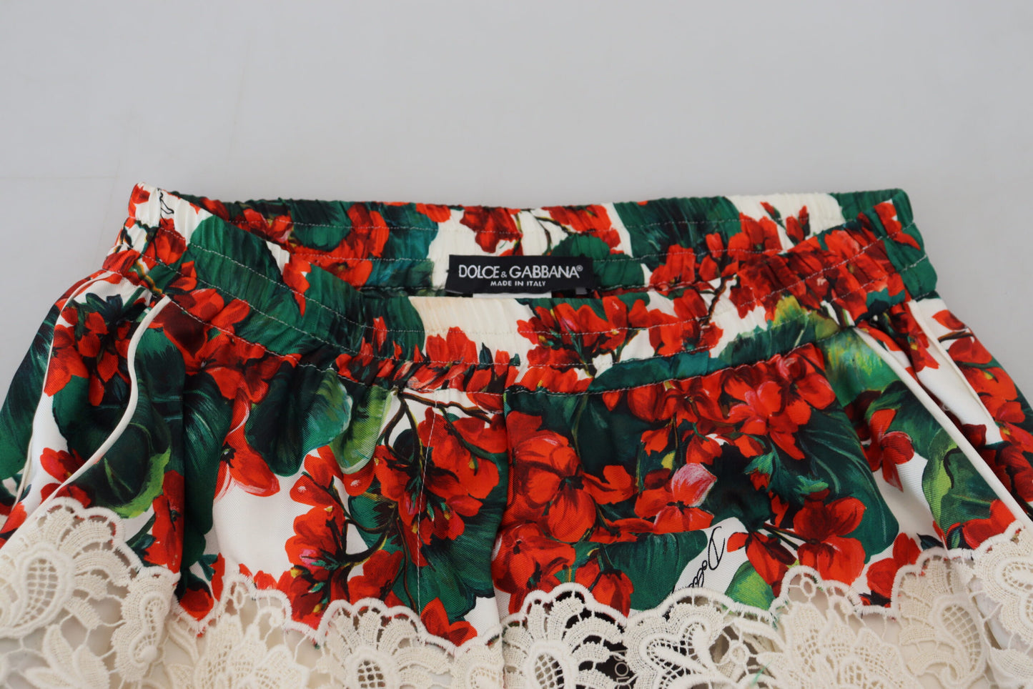 Dolce & Gabbana Elegant High Waist Floral Pants