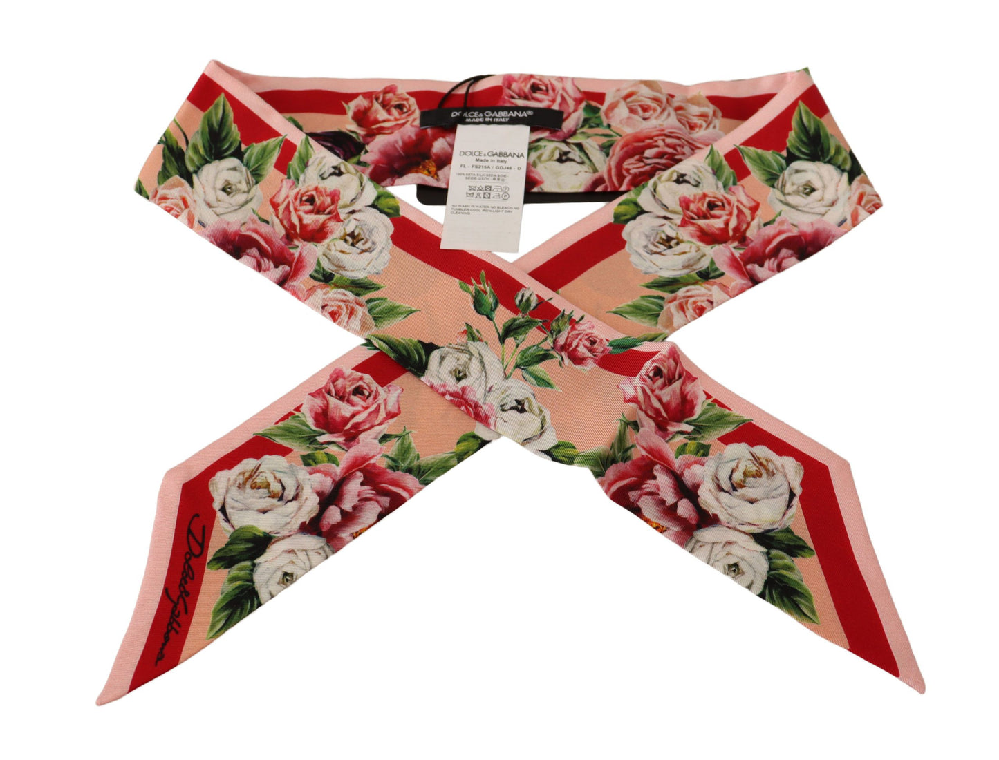 Dolce & Gabbana Elegant Silk Floral Scarf