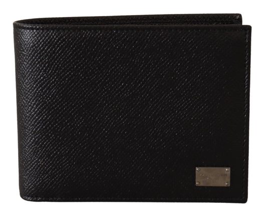 Dolce & Gabbana Elegant Bifold Leather Men's Wallet in Black