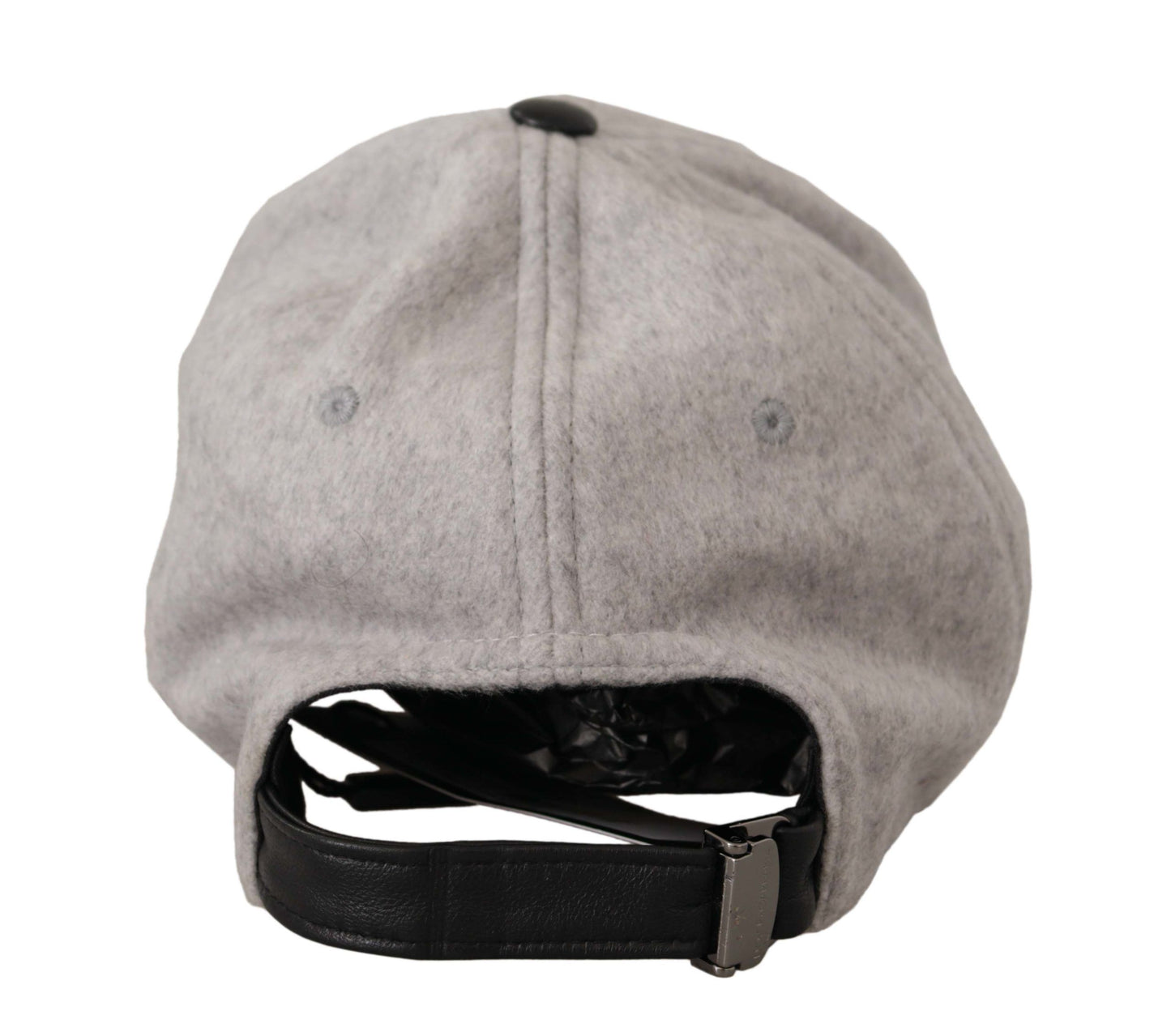 Dolce & Gabbana Elegant Cashmere-Leather Baseball Hat