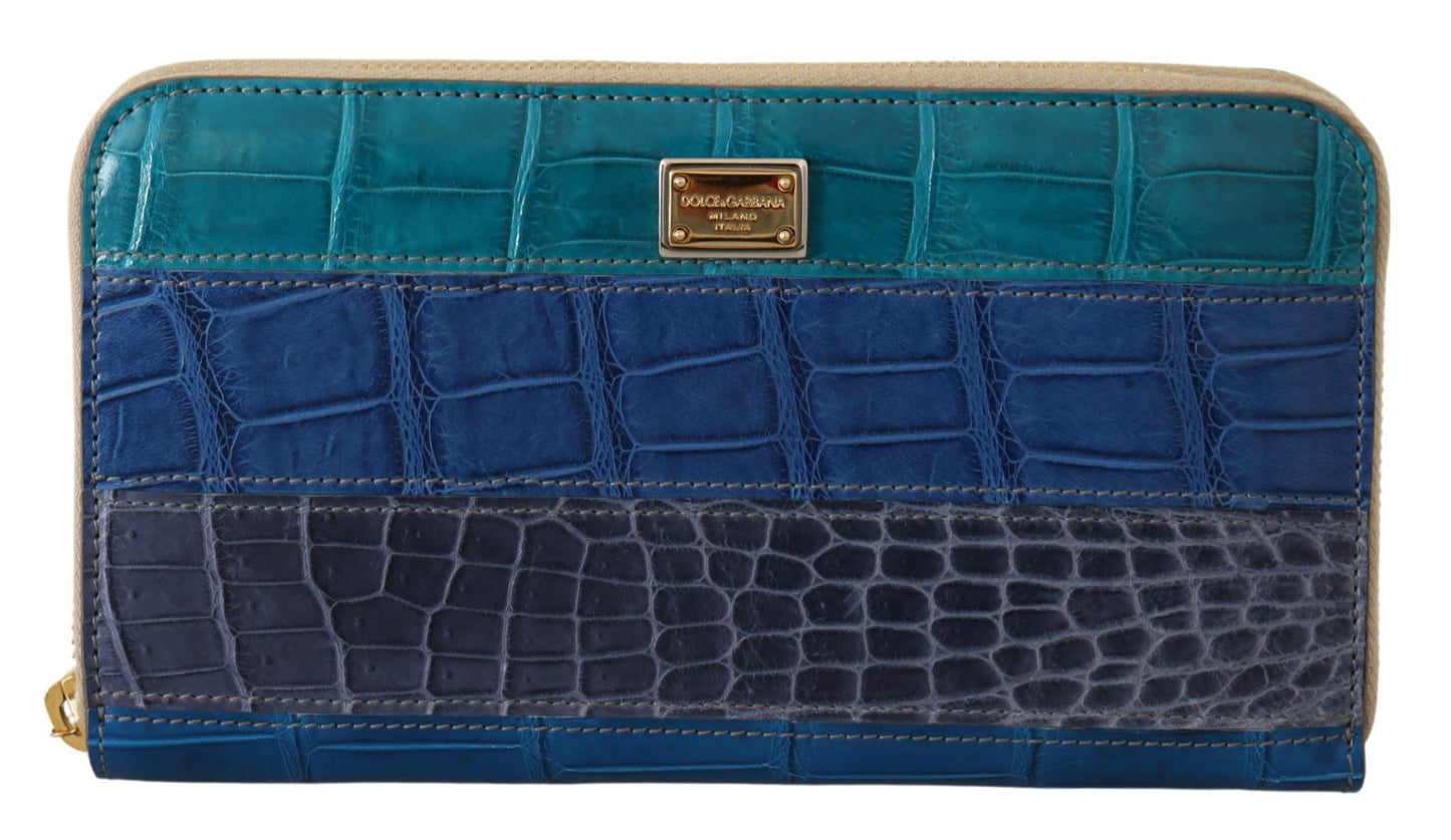 Dolce & Gabbana Exquisite Multicolor Leather Long Wallet