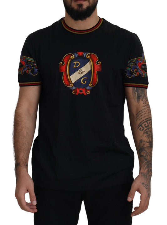 Dolce & Gabbana Elegant Crew Neck Logo Tee