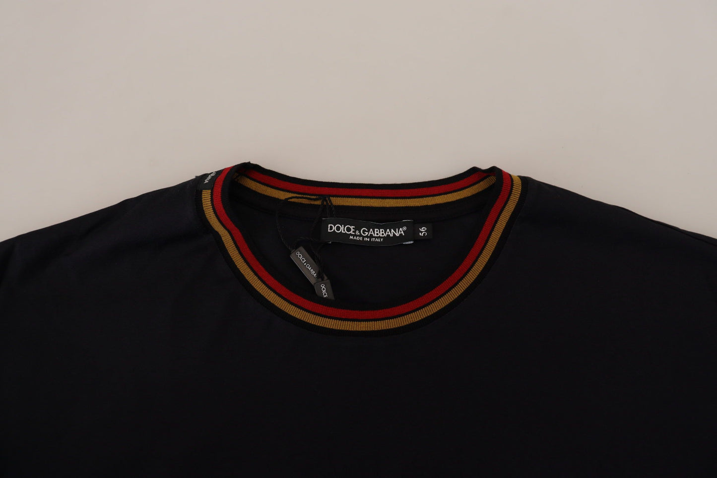 Dolce & Gabbana Elegant Crew Neck Logo Tee