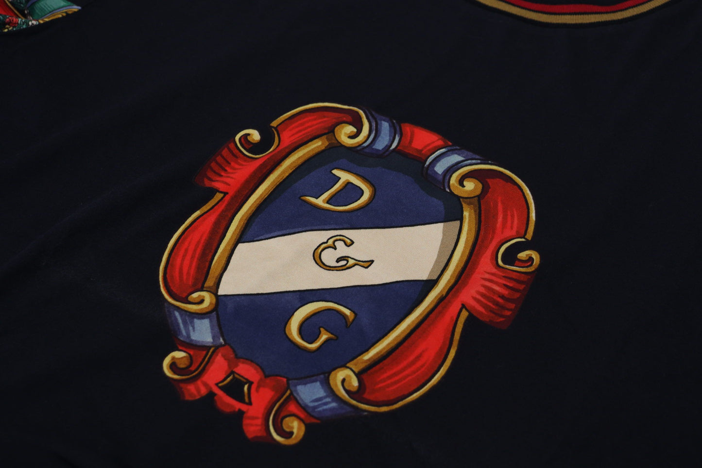 Dolce & Gabbana Elegant Crew Neck Logo Tee