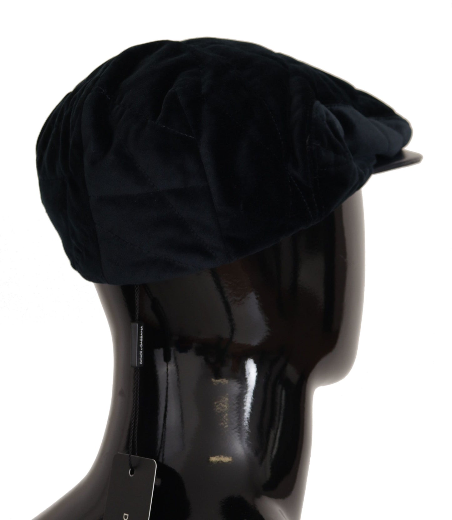 Dolce & Gabbana Elegant Navy Newsboy Cap