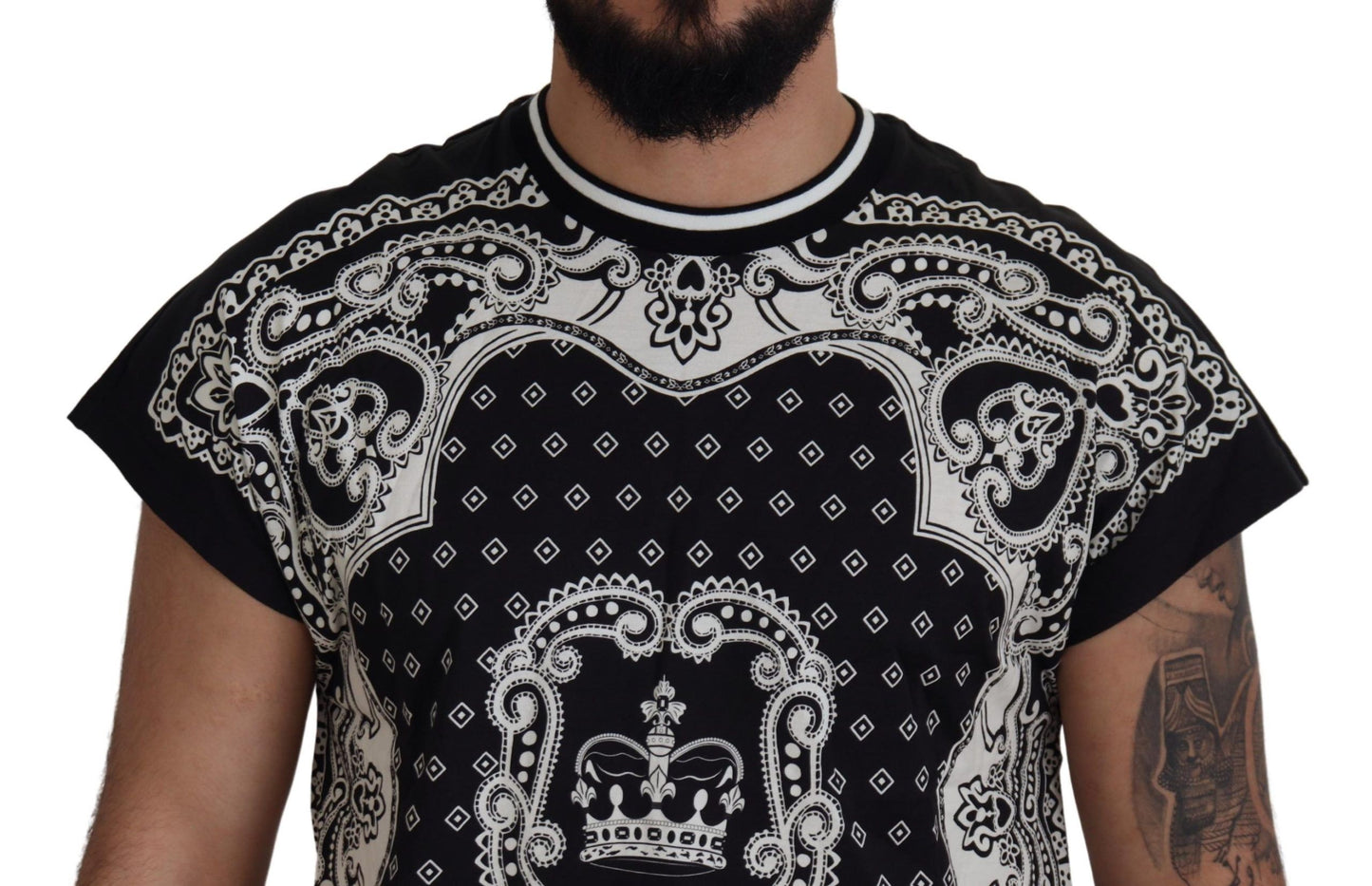 Dolce & Gabbana Baroque Elegance Crewneck Tee