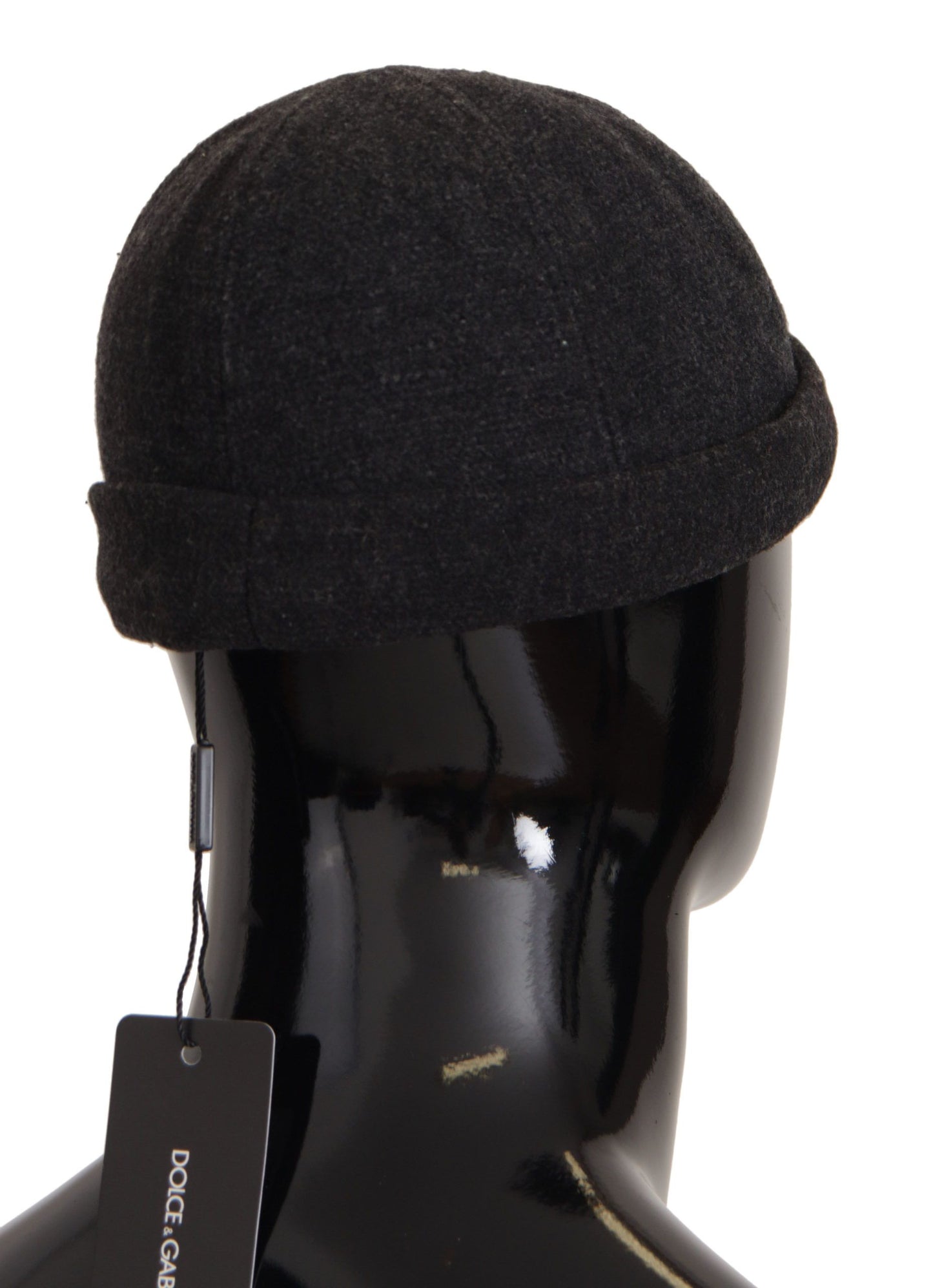 Dolce & Gabbana Chic Black Wool Beanie Hat