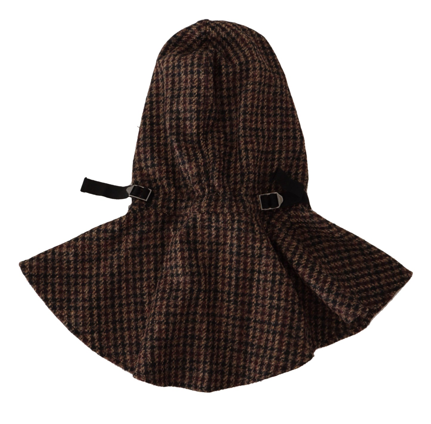 Dolce & Gabbana Elegant Houndstooth Whole Head Wrap Hat