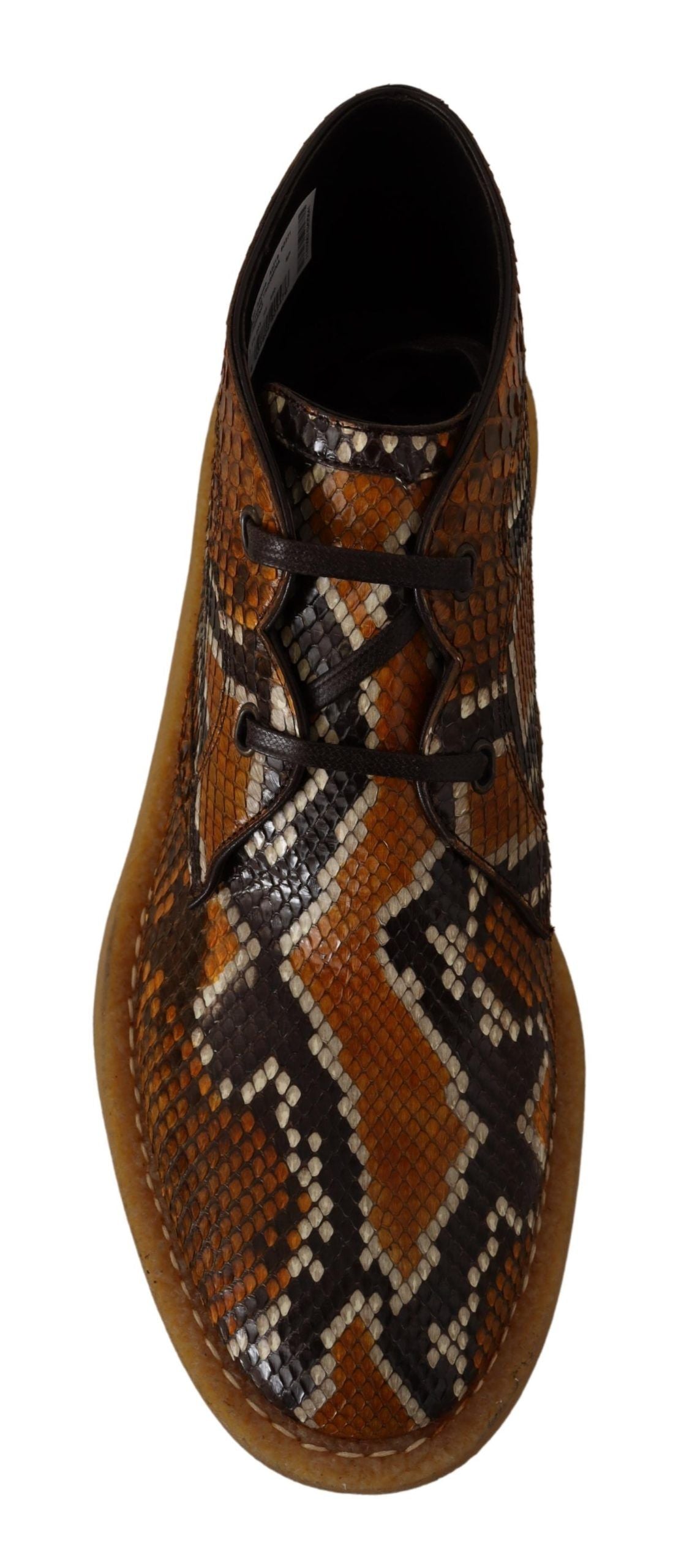 Dolce & Gabbana Exotic Python Leather Ankle Boots