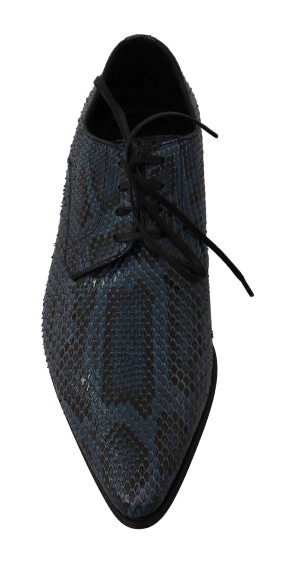 Dolce & Gabbana Elegant Blue Python Leather Dress Shoes