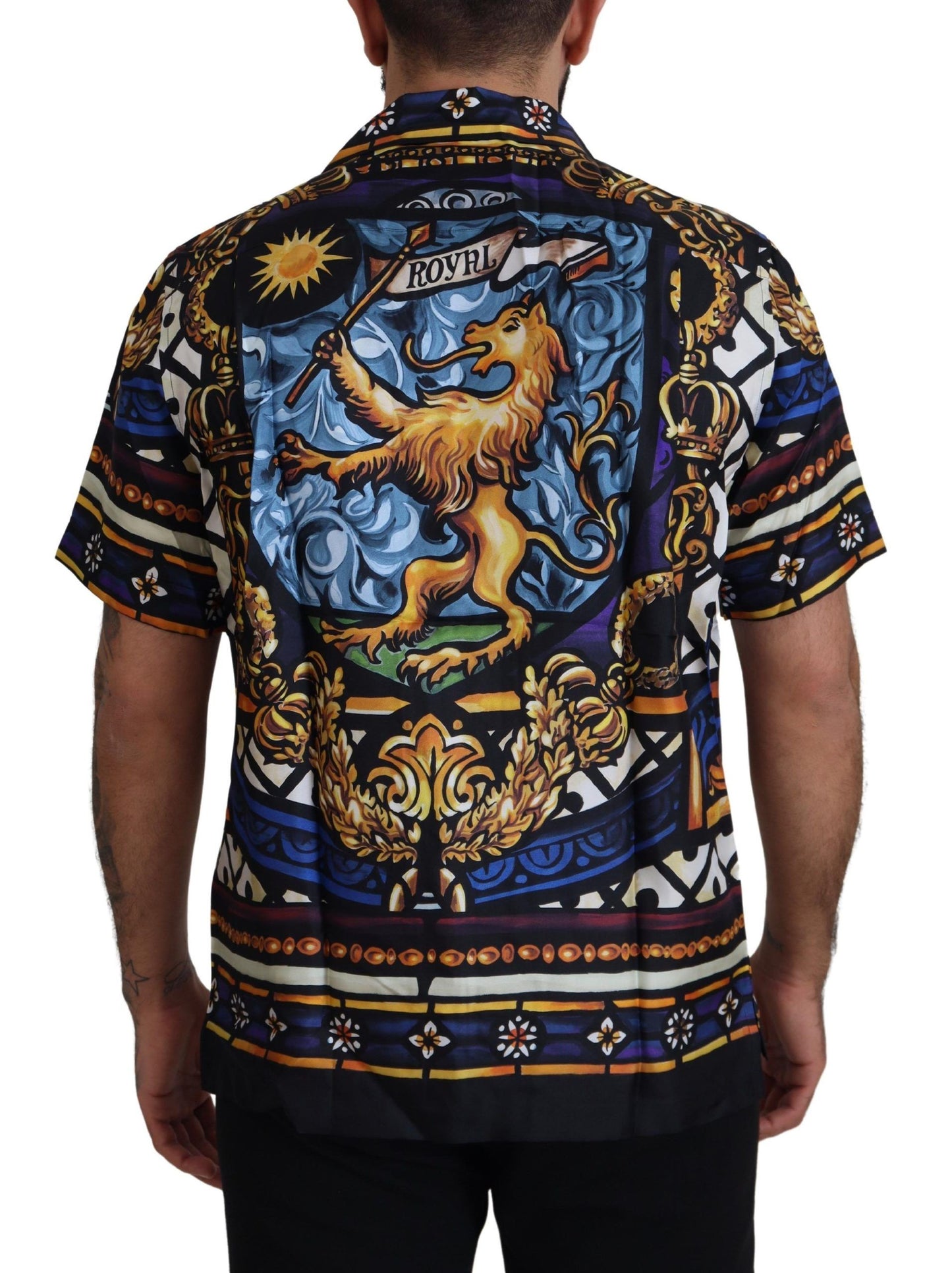 Dolce & Gabbana Elegant Multicolor Silk Men's Shirt