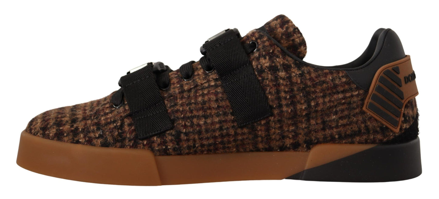 Dolce & Gabbana Chic Wool Blend Low Top Sneakers