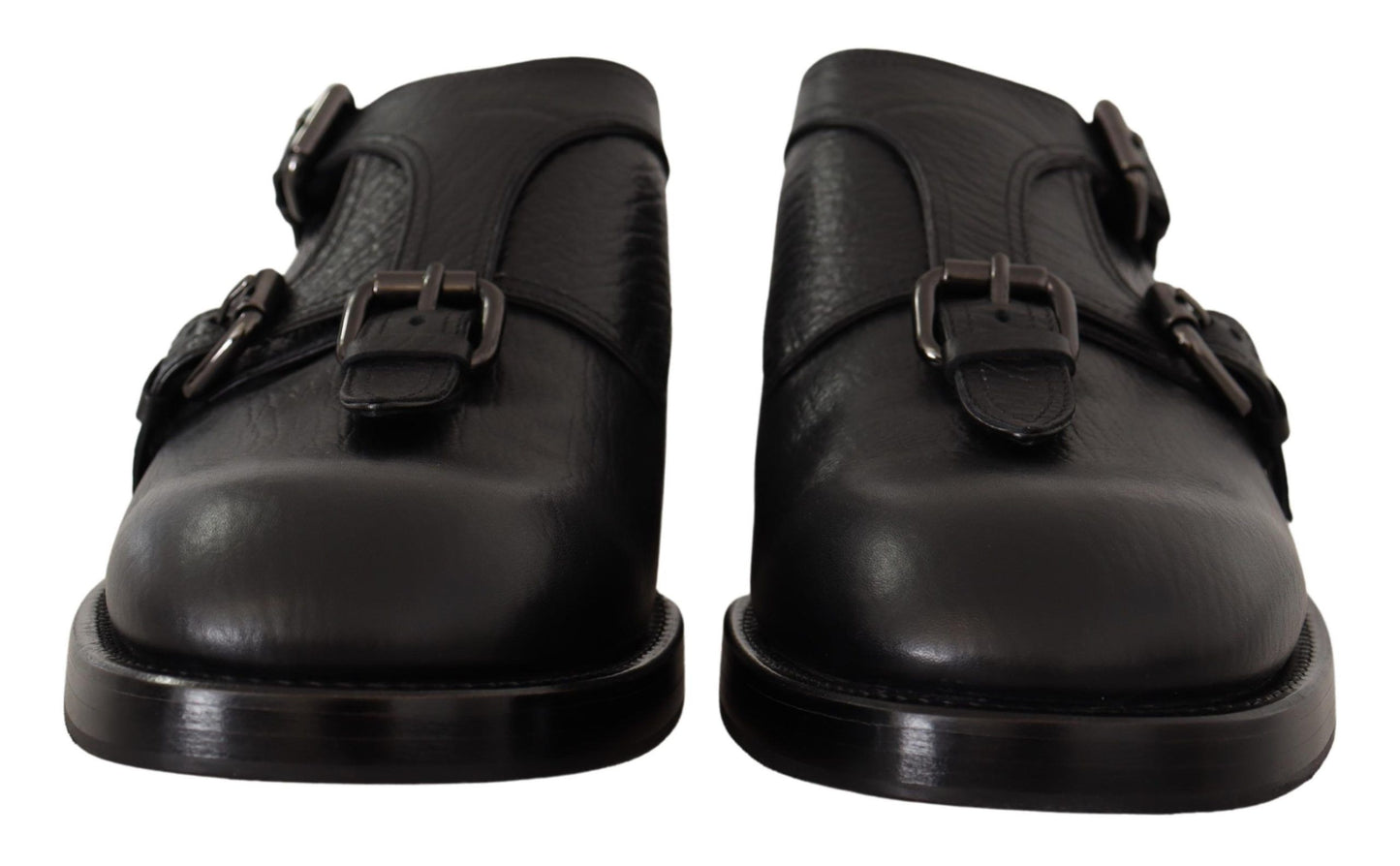 Dolce & Gabbana Elegant Black Monk Strap Dress Shoes