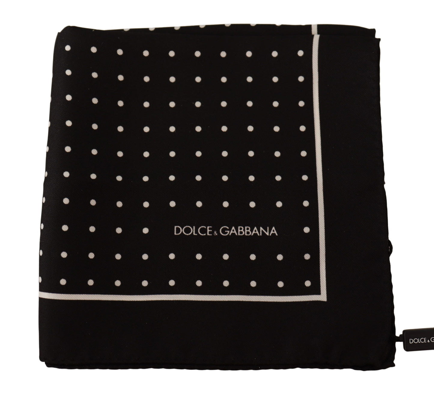 Dolce & Gabbana Elegant Silk Pocket Square in Black