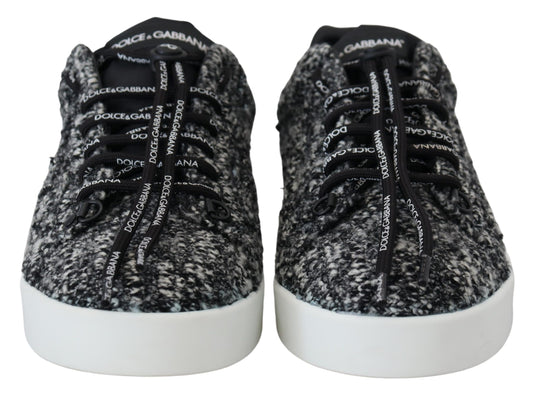 Dolce & Gabbana Chic Shearling Low Top Sneakers