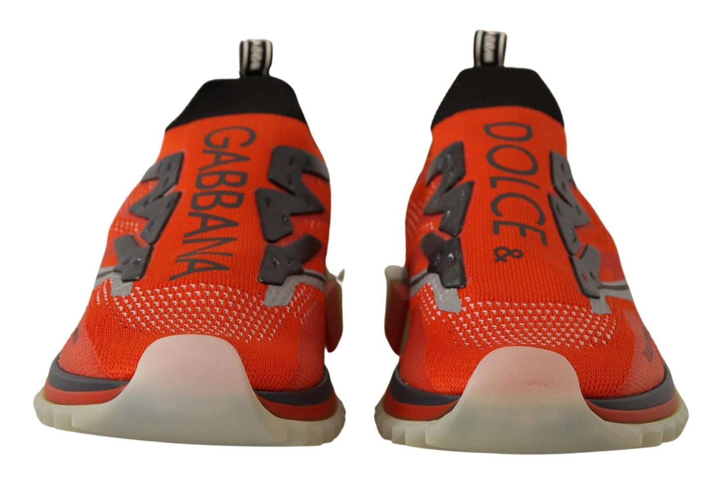 Dolce & Gabbana Orange and Gray Sorrento Sneakers