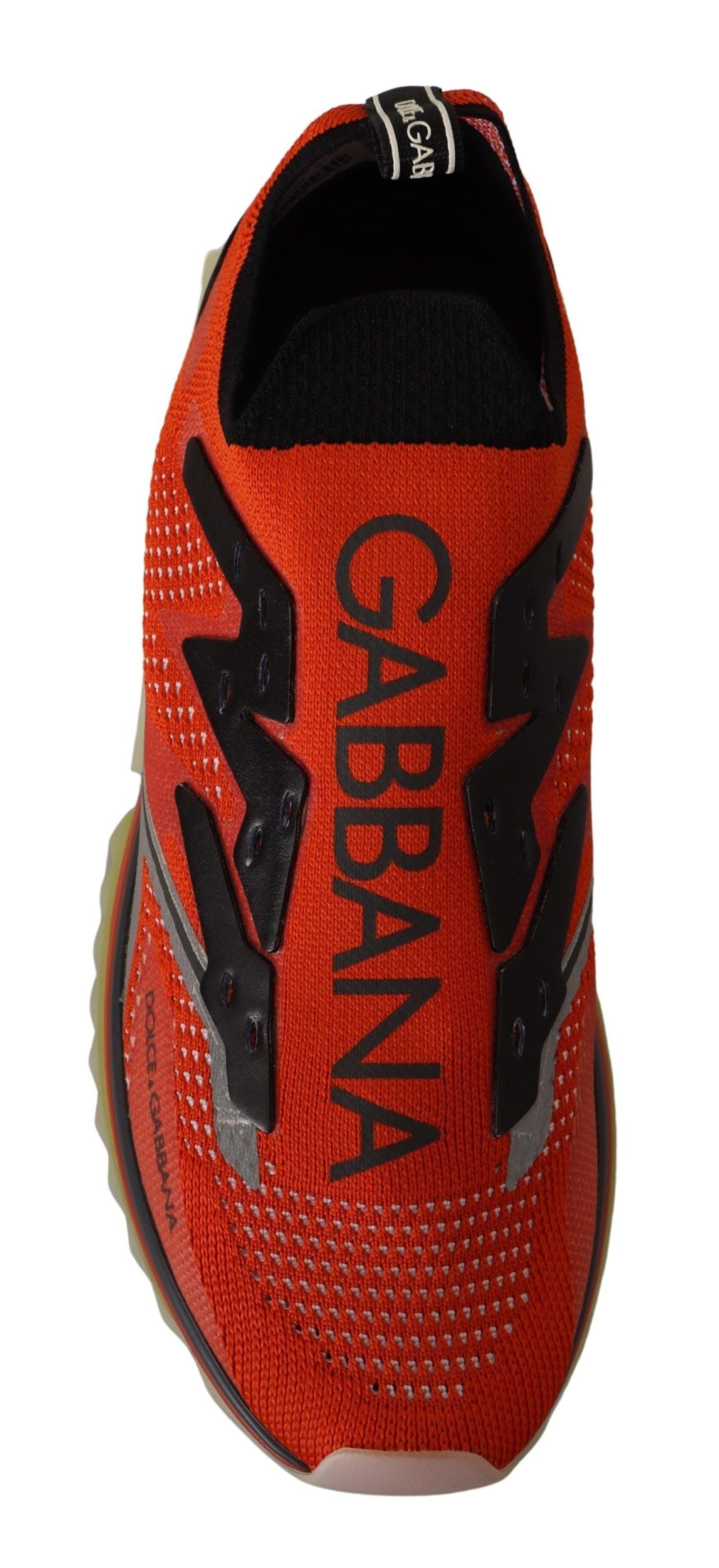 Dolce & Gabbana Orange and Gray Sorrento Sneakers