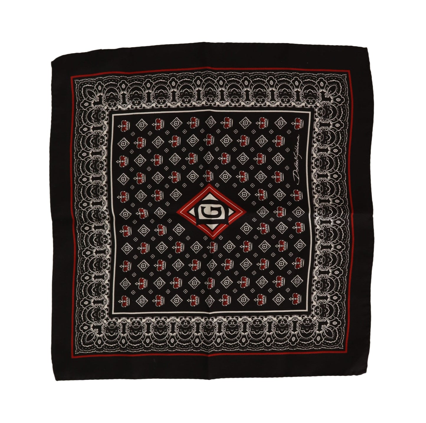 Dolce & Gabbana Elegant Silk Twill Bandana Scarf