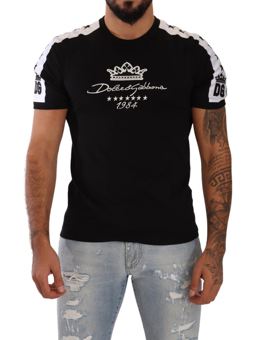 Dolce & Gabbana Elegant Star Crown Crewneck Tee