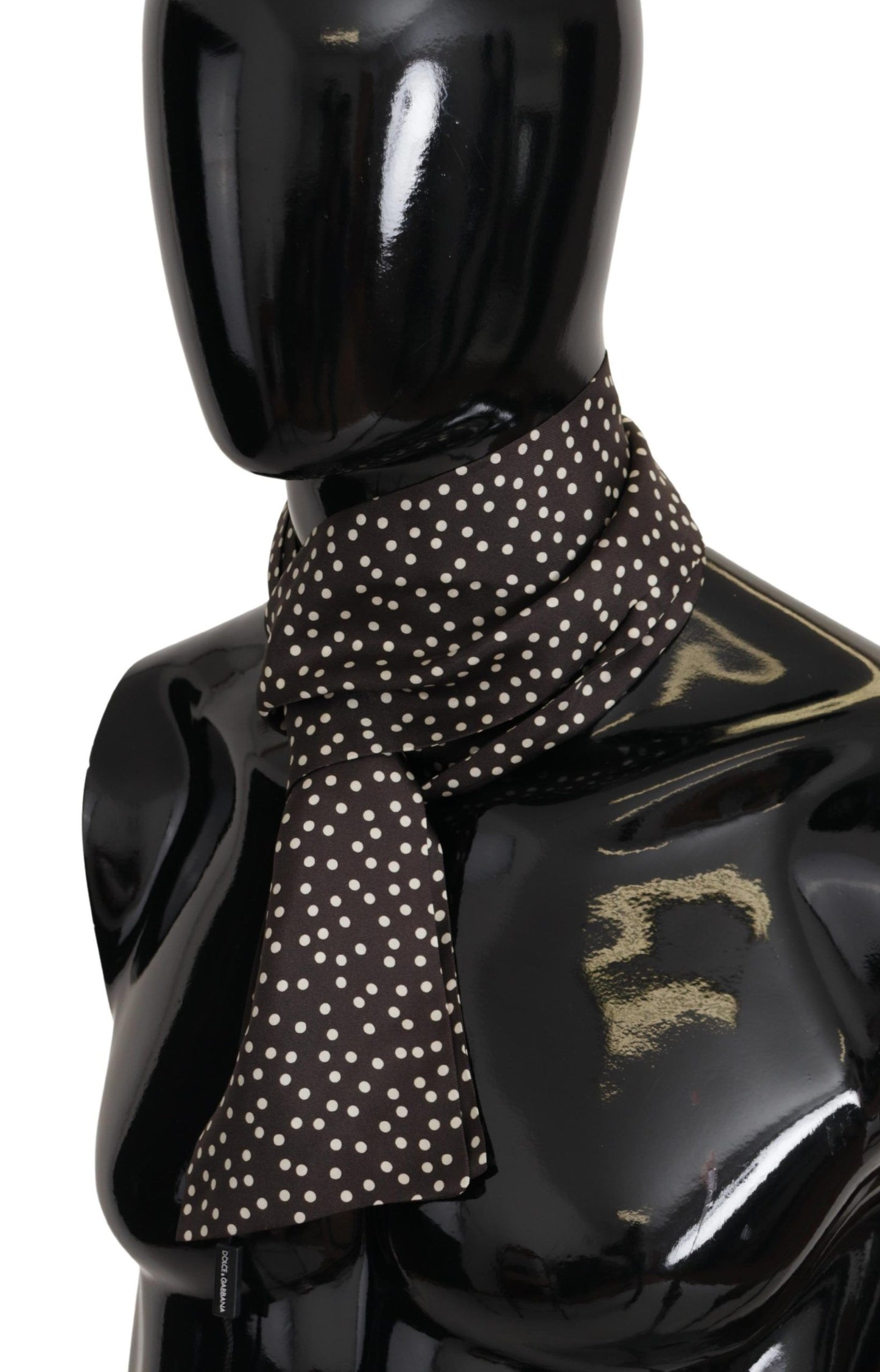 Dolce & Gabbana Elegant Silk Polka Dot Men's Scarf