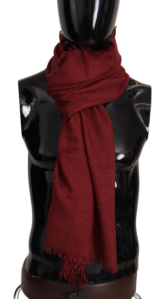 Dolce & Gabbana Elegant Red Cashmere-Silk Men's Scarf